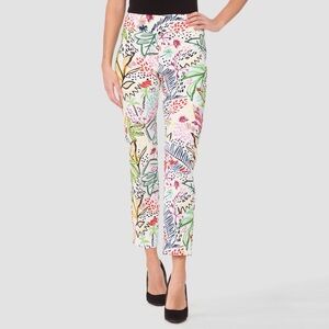 Joseph Ribkoff Cropped Tropical Print Pixie Pant Size 14